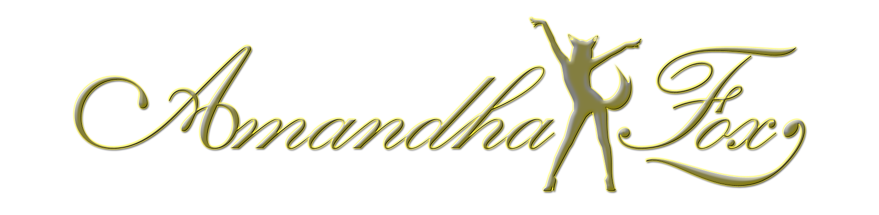 Logo Amandha Fox metallico