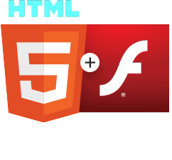 HTML5 + Flash